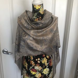 100% Silk scarf from India